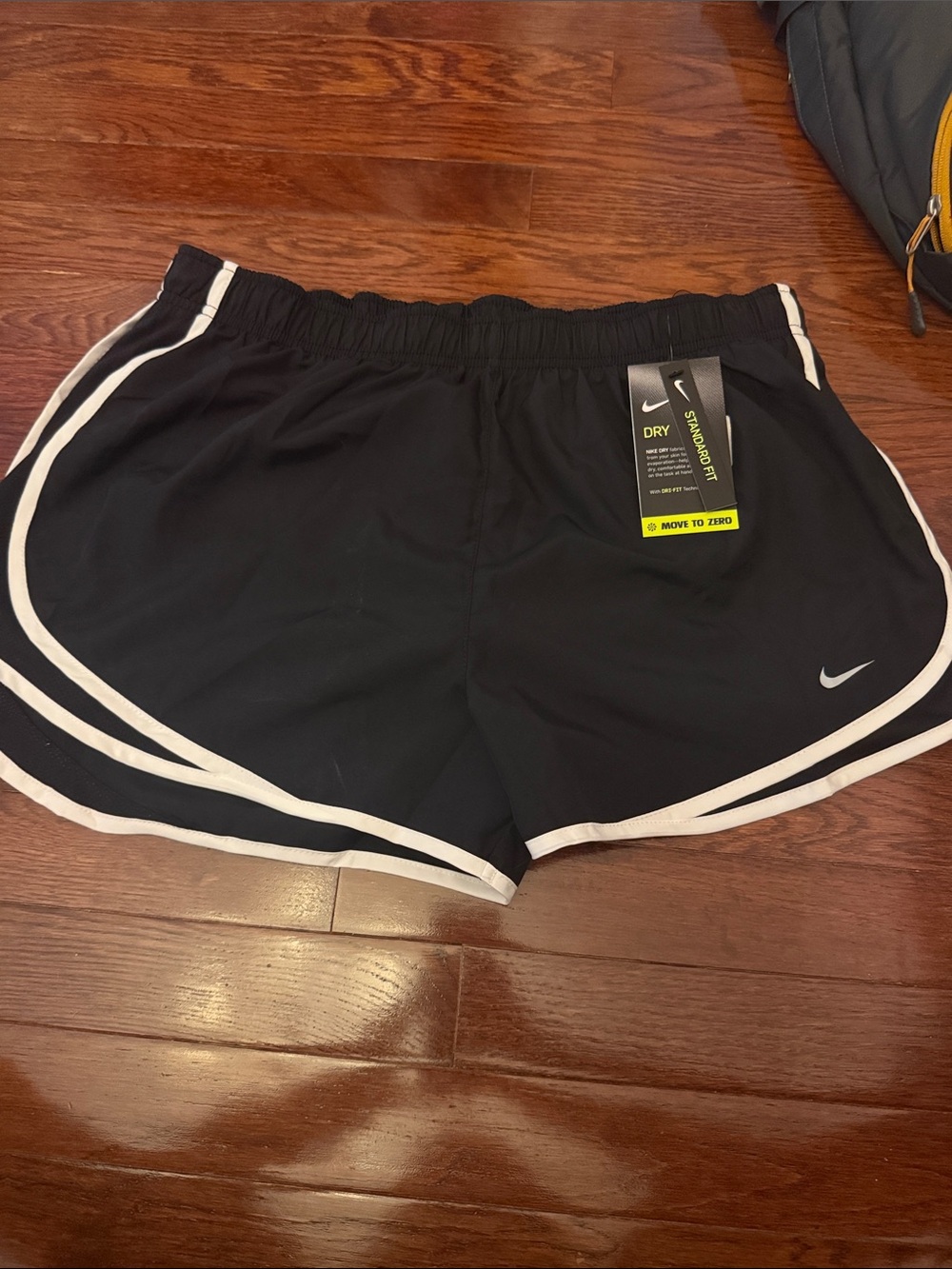 Nike Black Athletic Shorts with White Trim